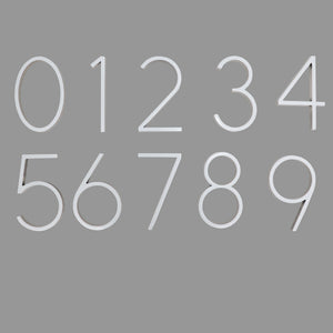 Reflective Modern Floating House Numbers