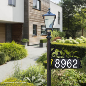 Boardwalk Lamppost Sign Ready to Install On Your Post