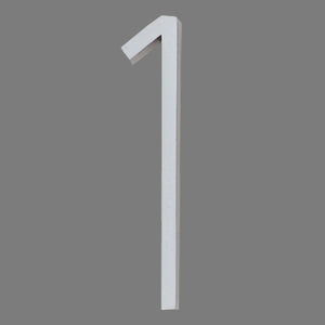 Reflective Modern Floating House Numbers