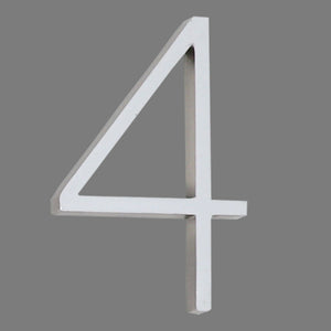 Reflective Modern Floating House Numbers