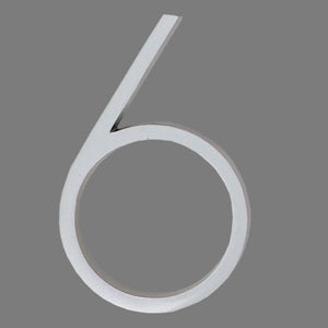 Reflective Modern Floating House Numbers