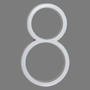 Reflective Modern Floating House Numbers