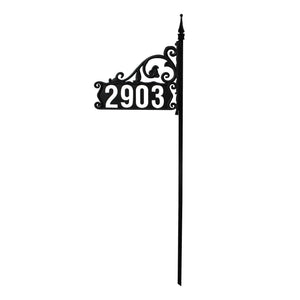 Boardwalk DIY Reflective Lawn Address Sign 48" Post