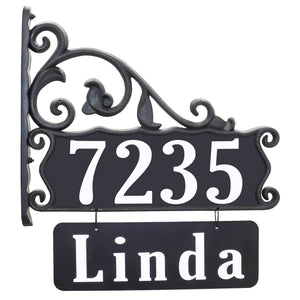 Boardwalk Lamppost Sign With Name Rider