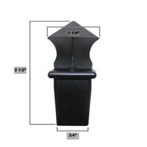 Polypropylene Picket Fence Finial Toppers- 1/2" or 1" Multi Pk