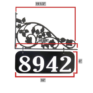 Rose Lamppost Sign 16" x 6" Plaque