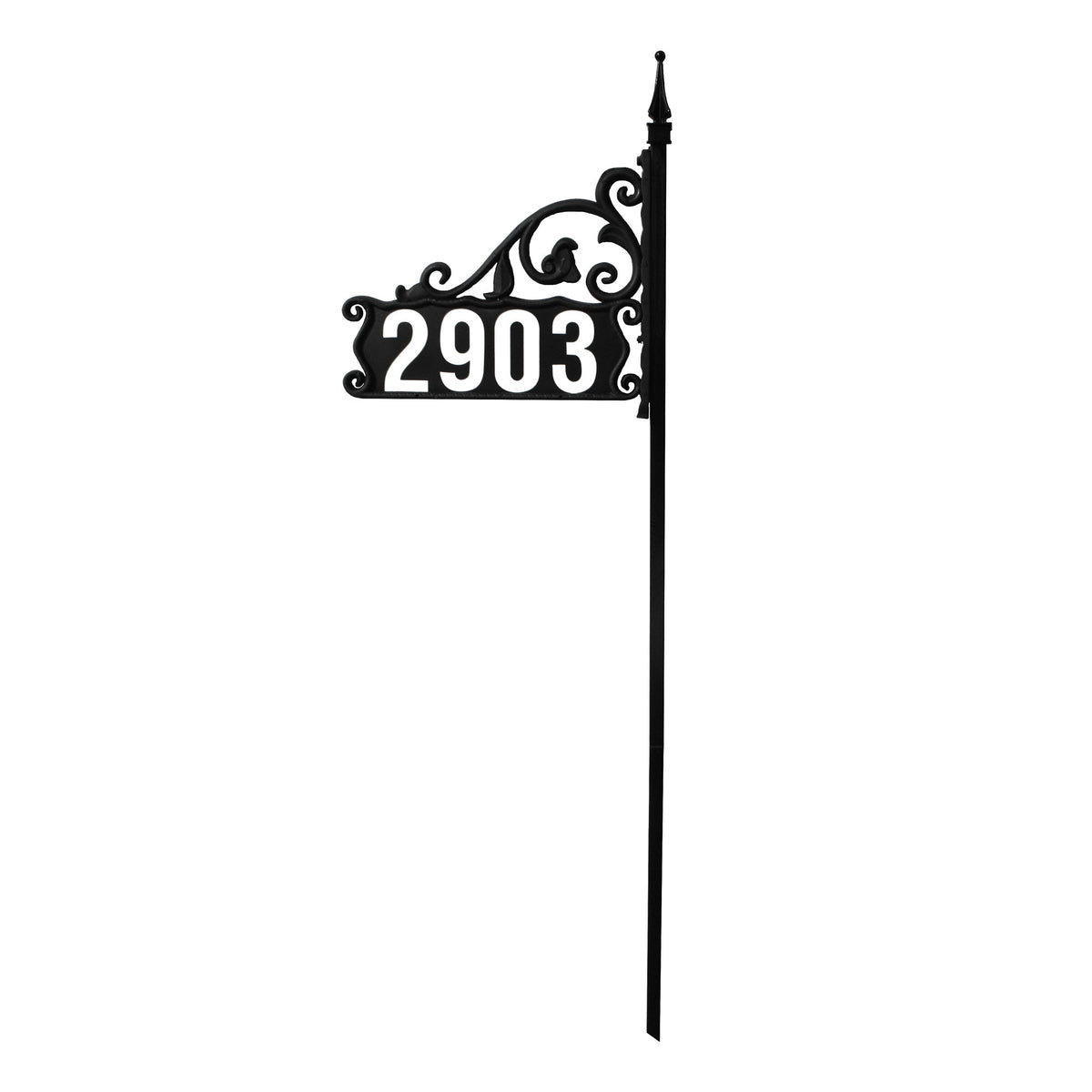 Boardwalk DIY Reflective Lawn Address Sign 48" Post