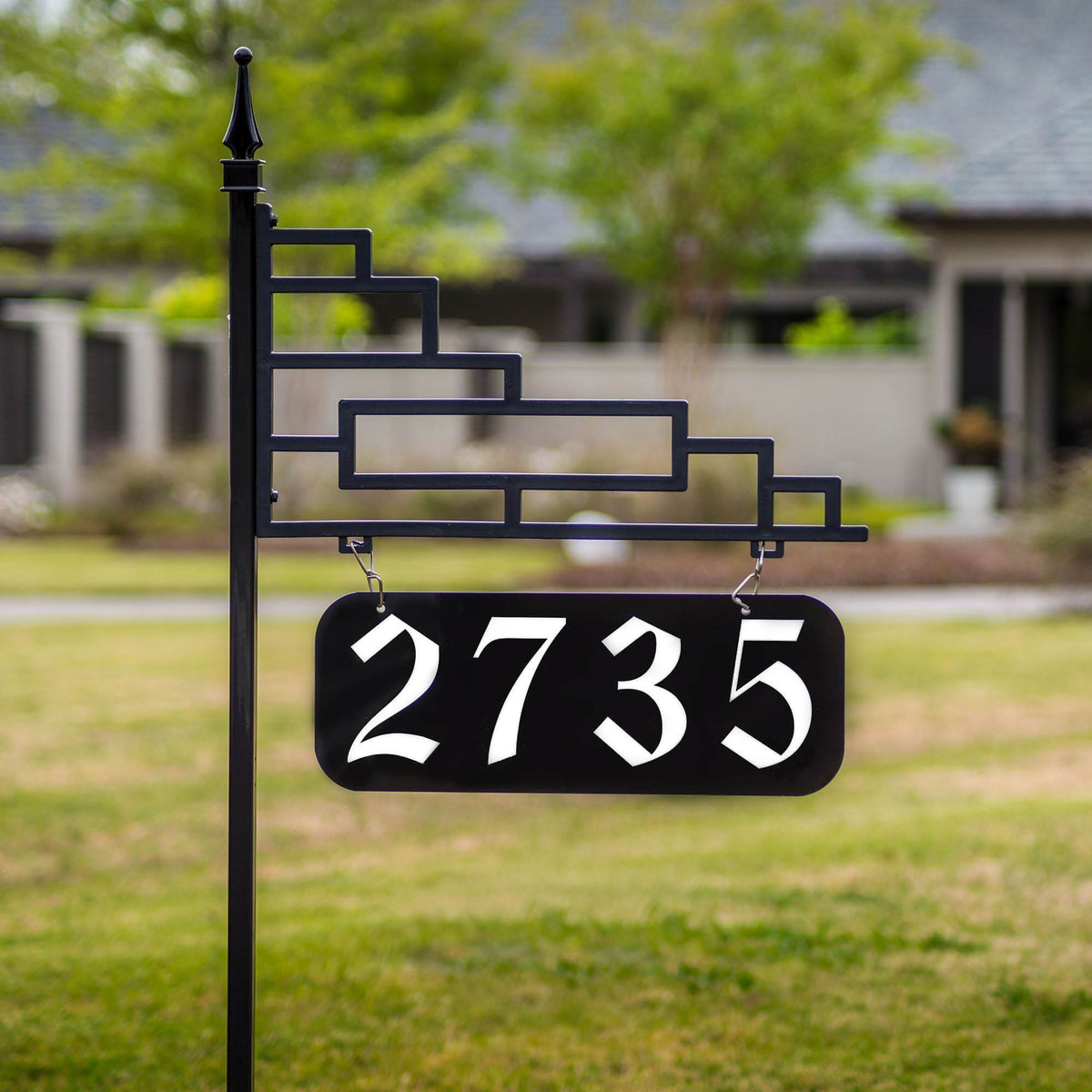 Excalibur Double-Sided Reflective Lawn Address Sign