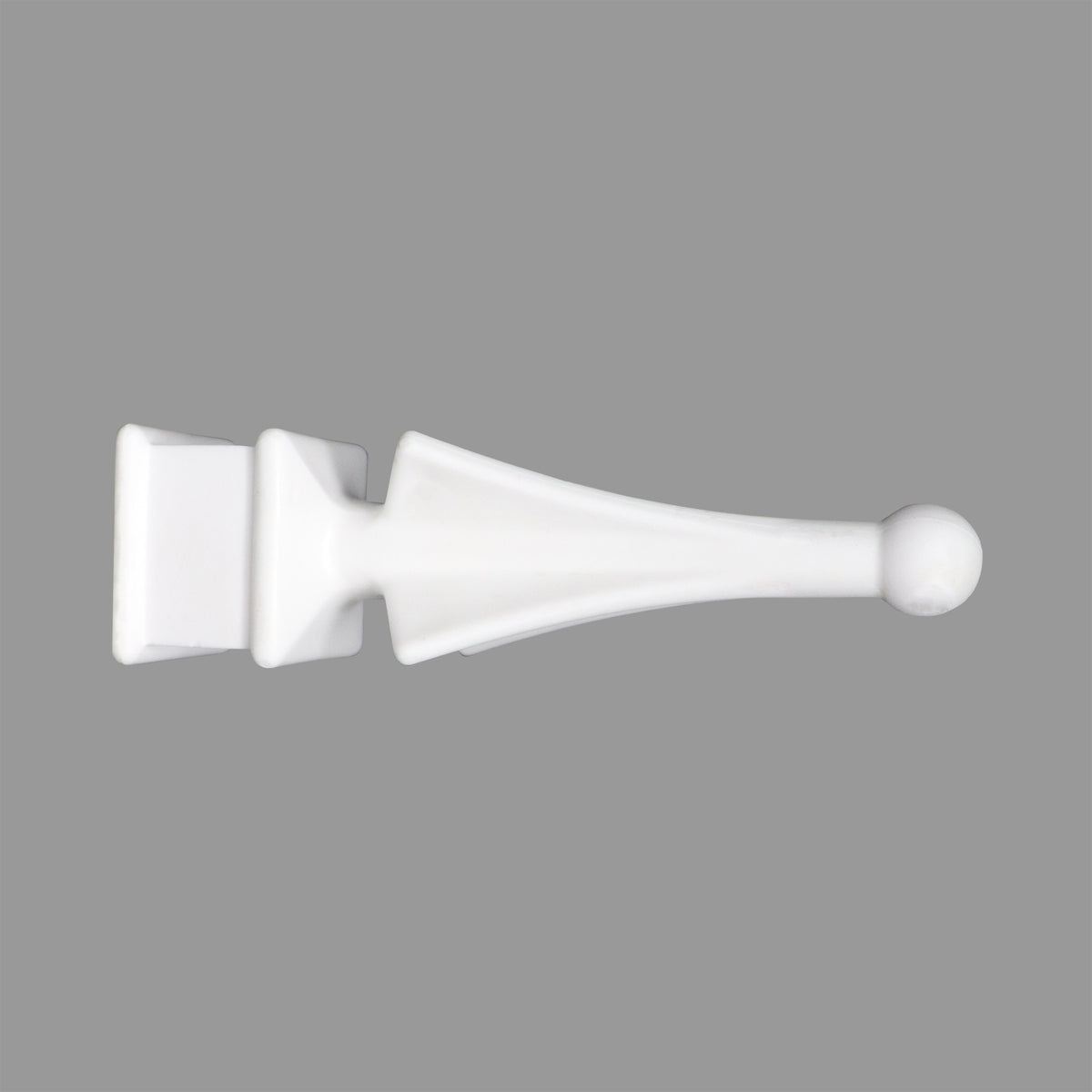 Four-Sided Spire Polypropylene Fence Toppers - White Mult-Pack