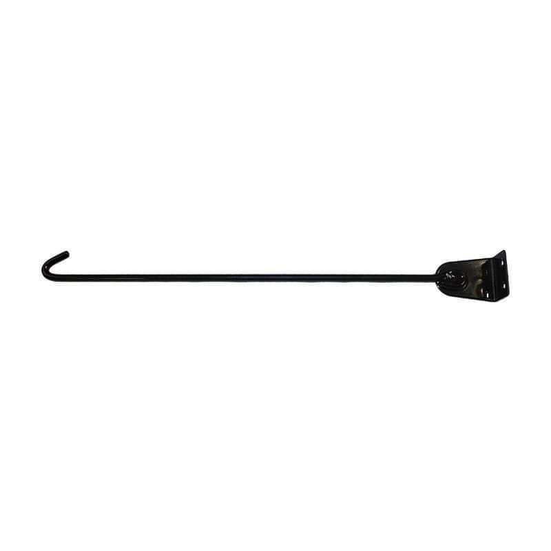 Garden Flag Post 15" Solid Steel New Version Heavy Duty Gloss Black