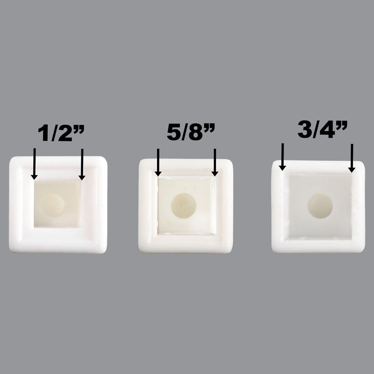 Four-Sided Spire Polypropylene Fence Toppers - White Mult-Pack