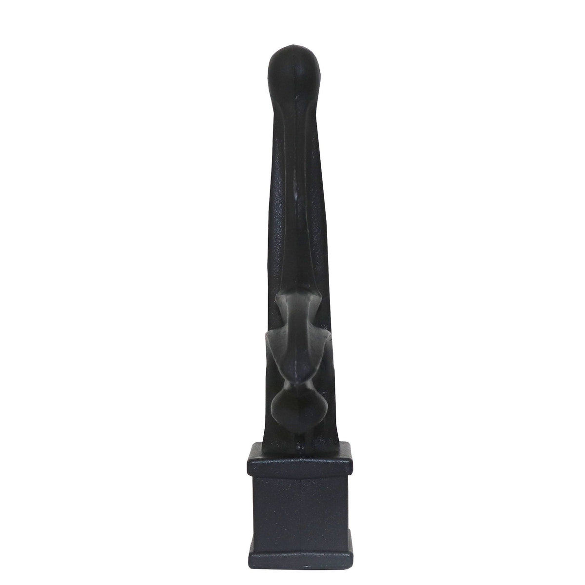 Fleur De Lis Polypropylene Premium Fence Finial Toppers Multi Pack - Black