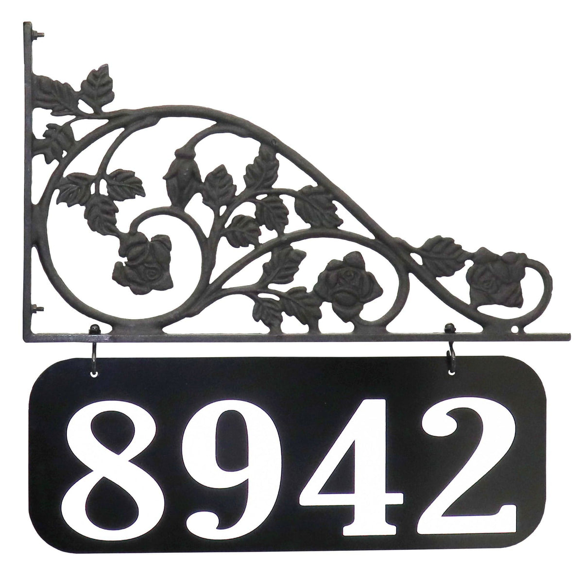 Rose Lamppost Sign 16" x 6" Plaque
